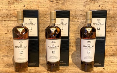 Macallan 12 years old Sherry Oak - Original bottling - 700ml - 3 bottles