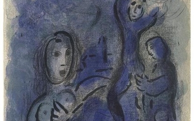 Marc Chagall "Rahab and the Spies of Jericho" original