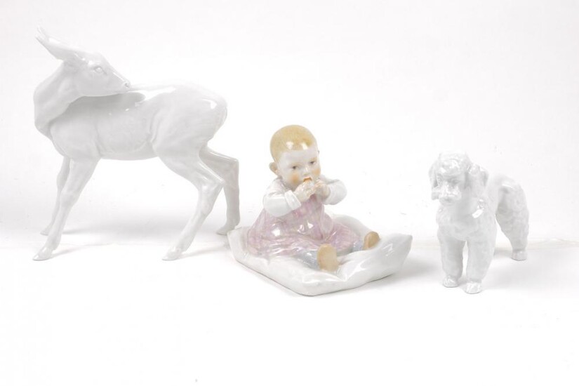 Meissen's child sitting on a pillow: Height...