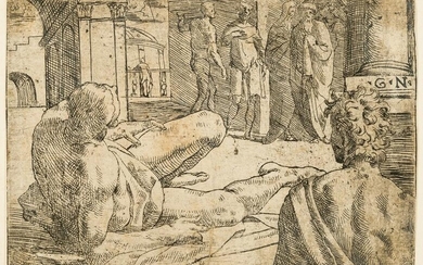 Monogrammist G.N. (active c. 1550-1650) Reclining nude