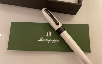 Montegrappa - Fortuna white rutenio - nuova - 100% originale - Roller ball pen