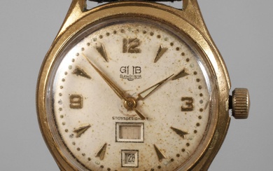 Montre-bracelet GUB Glashütte après 1957, marquée UNIDO R.W.A.G. (boîtier de Rodi & Wienenberger) sur le...