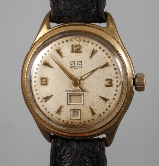 Montre-bracelet GUB Glashütte après 1957, marquée UNIDO R.W.A.G. (boîtier de Rodi & Wienenberger) sur le...