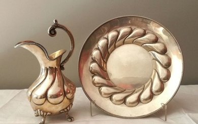 Mug, saves (2) - .925 silver - Portugal - mid 19th century