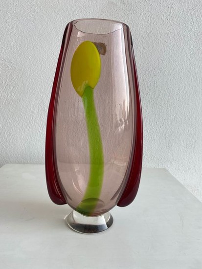 Murano - Vase with flower