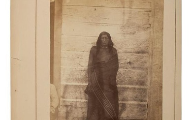 [NATIVE AMERICANS]. JACKSON, William Henry (1843-1942), photographer. Albumen photograph of Crow