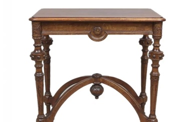 Napoleon III style walnut coffee table.