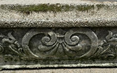 Neoclassical Style Cast Stone Rectangular Planter