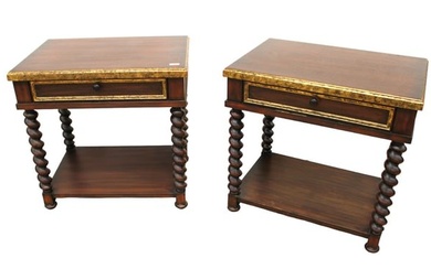 Nice pair of side tables with drawers