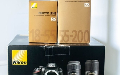 Nikon D3200 + AF-s 18-55 + AF-S 55-200