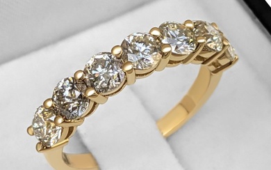 No Reserve Price - Ring - 14 kt. Gold, Yellow gold - 2.33 tw. Diamond (Natural coloured)