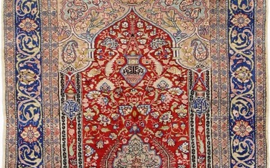 Original Hereke Reine Seide auf Seide alt - Carpet - 125 cm - 85 cm