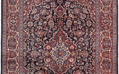 Original Persian carpet Keshan Shadsar made of cork wool, very finely knotted. In new condition - Rug - 210 cm - 133 cm