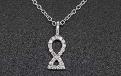 Orrana - 18 kt. White gold - Necklace with pendant Diamond