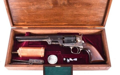 Oversized 1851 Navy Colt .36 cal. Revolver with Case