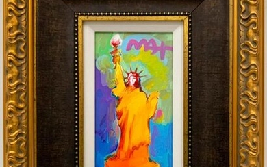 PETER MAX, "STATUE OF LIBERTY, VERSION I" ACRYLIC