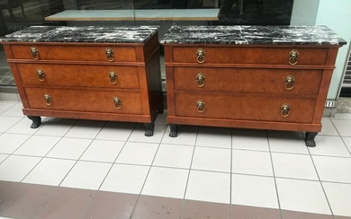 Pair of Baker Neoclassical Style Chests