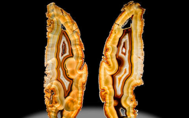 Pair of Immense Agate Slabs