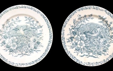 Pair of plates, "Mattino" decoration, Richard brand