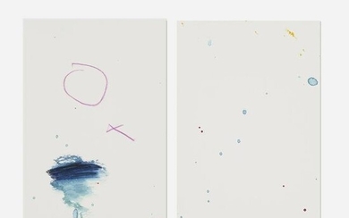 Pat Steir, Untitled (two works)