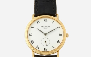 Patek Philippe, 'Calatrava' gold wristwatch, Ref. 3919J