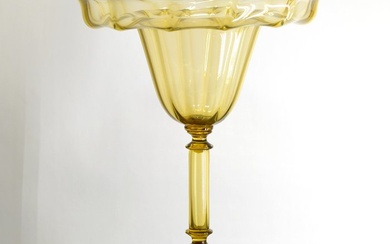 Pauly & C. - Vase - Ribbed - Glass, of Murano with original stamp