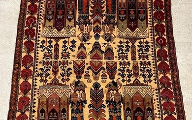 Persian Pictorial Area Carpet, 6ft 5in x 4ft 4in