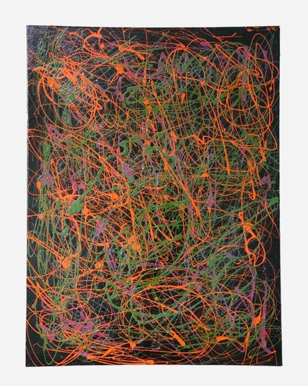 Peter Waterschoot (1969) - Grande huile sur toile abstraite