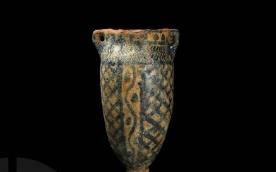 Phoenician Glazed Ceramic Vessel