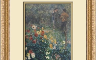 Pierre-Auguste Renoir The Garden in the Rue Corto Custom Framed Print