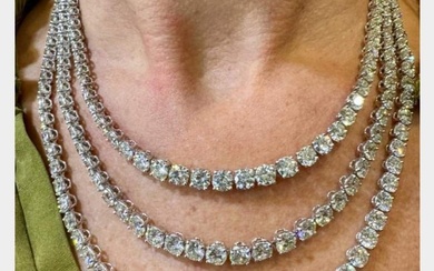 Platinum 165.00 Ct. Diamond Necklace