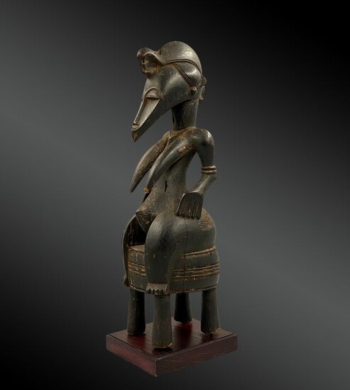 Poro female statuette - Wood - Sénoufo - West Africa