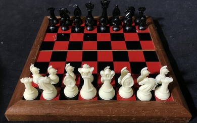 Portable Magnetic Chess and Checkers Board