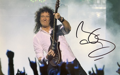 Queen Brian May signed photo