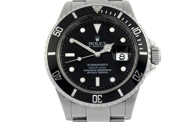 ROLEX - an Oyster Perpetual Submariner bracelet watch. Circa 2007. Stainless steel case with