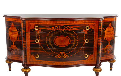 Regency Style Inlaid Buffet Console