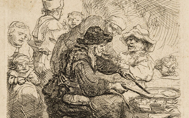 Rembrandt van Rijn (1606-1669) The Pancake Woman