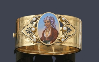 Rigid bracelet from Alfonsina period, 19th century