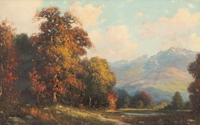 Robert Wood (1889-1979), Autumn Landscape, oil