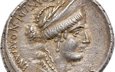 Roman Empire - AR Denarius, C. Considius Nonianus, 57 BC. Rome