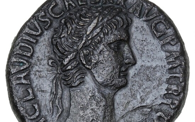 Roman Empire, Claudius, 41–54 AD, Rome, 41–42 AD, Sestertiuss, SPES AVGVSTA SC, RIC 99, Sear 1853, 25.00 g
