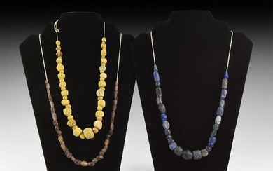 Roman Glass Bead Necklace String Group