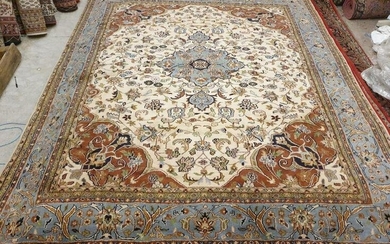 Room Size Persian Tabriz Style Medallion Rug Carpet