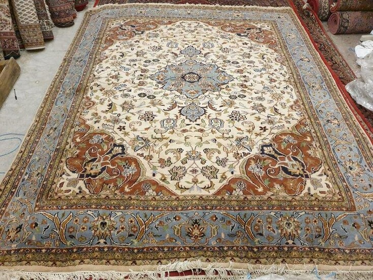 Room Size Persian Tabriz Style Medallion Rug Carpet
