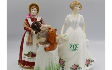 Royal Doulton Lady Figures Louise HN3888, Old Country Roses ...