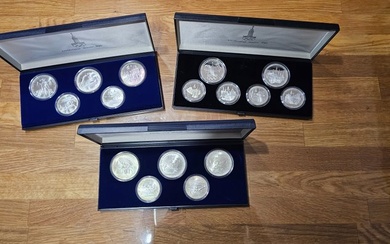 Russia. 5 Roubles / 10 Roubles 1980 Olympic Games Moscow (3 sets)
