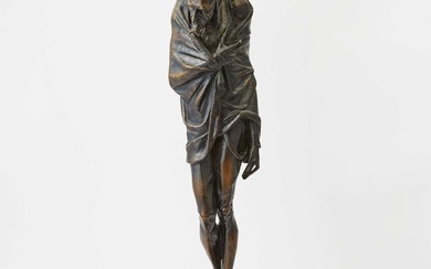 Russian Patinated Cast Iron Figure of Mephistopheles After Jacques Louis Gautier, cast by the Kasli foundry, circa 1966