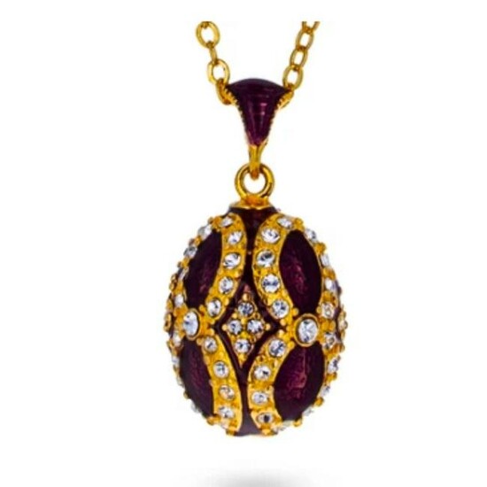 Russian Purple Royal Egg Necklace