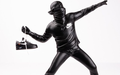 SKE - Banksy X Nike AF1 OFFWHITE (BLACK)