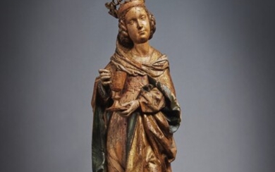 Saint Barbara, South German, Swabia, last quarter 15th century